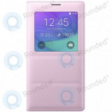 Husa Samsung Galaxy Note 4 S View roz deschis EF-CN910BPEGWW