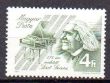 UNGARIA 1986, Franz Liszt, instrumente muzicale, MNH, neuzat