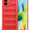 Husa Wave din Silicon compatibila Xiaomi Redmi A1 / A2 Anti-Shock, Rosu