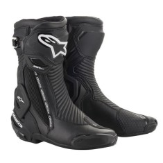 Cizme moto Alpinestars Smx Plus V2, negru/alb, marime 43