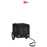 Cumpara ieftin Remorca bicicleta animale companie, negru, textil oxford/fier