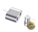 Incarcator Auto Baseus High Efficiency 95W 2.1A 2 x Extensie Bricheta - 2 x USB-A Argintiu CRDYQ-0S