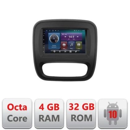 Navigatie Renault Trafic 2014-2017 C-rt09 Octa Core cu Android Radio Bluetooth Internet GPS WIFI 4+32GB CarStore Technology