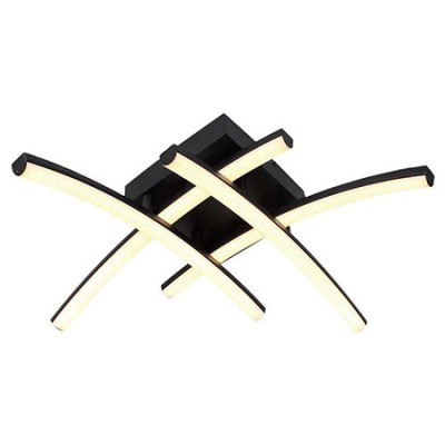 Candelabru led 24w 3000k - negru foto