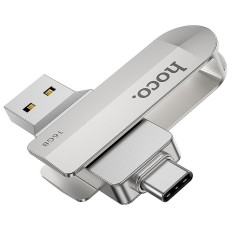 Memorie Flash Drive USB , Hoco, 16 GB, Argintiu