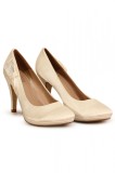 PDS107-221 Pantofi cu toc accesorizati cu fundita in lateral