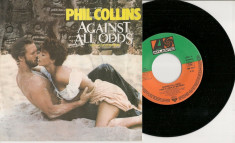 Phil Collins - Against All Odds (1984, Atlantic) disc vinil single 7&amp;quot; foto