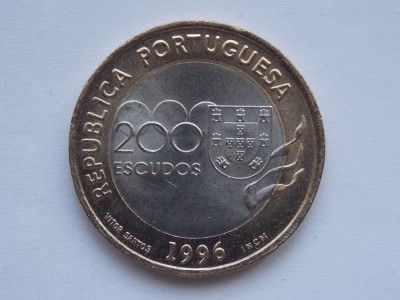 200 ESCUDOS 1996 COMEMORATIVA (XXVI Olympic Games Atlanta) foto