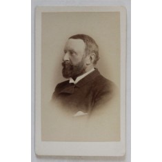 FOTOGRAFIE C.D.V. , STUDIO H . und F. KIEPERT , MITAU , DOMN CU BARBA , SFARSITUL SEC. XIX