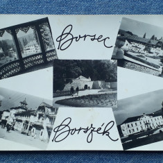 289 - Borsec Vedere multipla ,mozaic / Borszek / carte postala circulata RPR