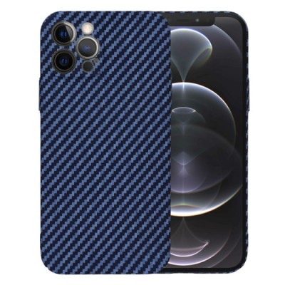 Husa pentru iPhone 12 Pro - Techsuit Carbonite FiberShell - Cyan foto
