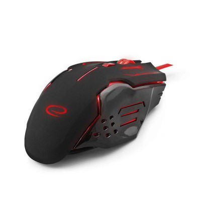 Mouse optic USB gaming 800-12400 DPI 6 butoane rosu ESPERANZA foto