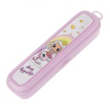 Cutie Depozitare Tac&acirc;muri Copii, Printesa Sirena, Unicorn, Roz, 23.5x4.5x6cm, Plastic