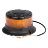 Lampa de avertizare LED tip kogut W28B AMiO, 12/24V, lumina portocalie, 16 LED, 120 clipiri/min, montaj in 3 suruburi, IP6K9K, R65 R10 TA2 E9,