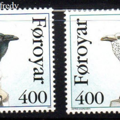 FEROE 1995, Fauna, Pasari, serie neuzata, MNH