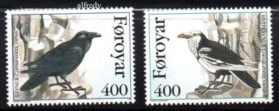 FEROE 1995, Fauna, Pasari, serie neuzata, MNH foto