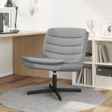 vidaXL Scaun Rotativ Gri Deschis Țesătură Standard Ergonomic