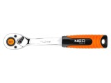 Clichet 3/8 cu comutator 200mm 90 dinți NEO TOOLS