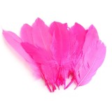 Set 20 pene decorative gasca Kyrra, lungime 15 -21 cm, Roz neon