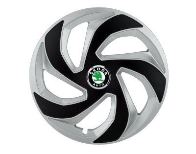 Set 4 capace roti Lama dual crom R14 pentru gama auto Skoda foto