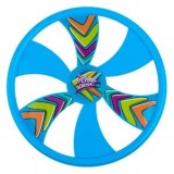 Frisbee din Plastic, &Oslash;30cm, Albastru cu Detalii Multicolore, CMCLASS
