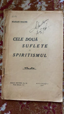 Cele doua suflete ?i spiritismul ,Panait Macri .an1927 foto