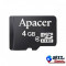 Card micro SDHC 4GB clasa 4 Apacer