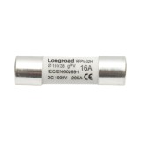 Siguranta fuzibila 10x38mm cilindrica gPV 16A, 1000V DC pentru sisteme fotovoltaice RFPV-32H Longroad