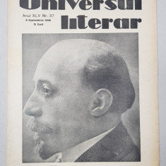 REVISTA 'UNIVERSUL LITERAR', ANUL XLV, NR. 37, 8 SEPTEMBRIE 1929