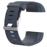 Curea Bratara Edman pentru Fitbit Surge, marimea L, Albastru