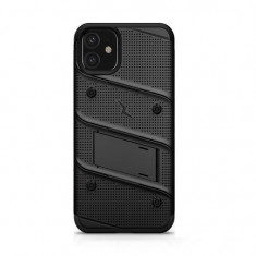 Husa Antisock Compatibila cu Apple iPhone 12,iPhone 12 Pro + Folie Sticla - Zizo Bolt Armor Case Black