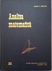 Analiza matematica, vol. II. Calculul integral. Ecuatii diferentiale &ndash; Marcel N. Rosculet