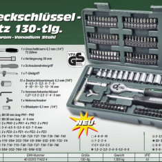 Trusa scule 130 piese - Mannesmann cu cliket mic 1/4