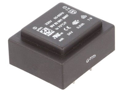 Transformator PCB &amp;icirc;ncapsulat 230V AC 24V foto
