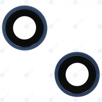 Cadru camera + Set lentile 4buc albastru pentru iPhone 13 mini iPhone 13 foto