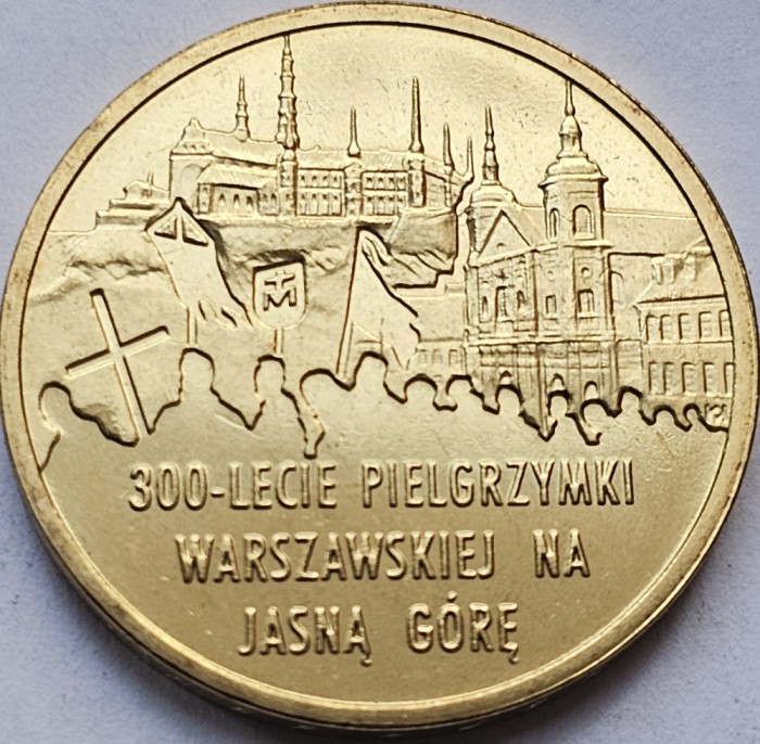 2 Zlote / Zloti 2011 Polonia, Warsaw - Jasna G&oacute;ra Pilgrimage, unc