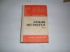 Analiza Matematica Aplicatii Vol.1, Catalin-Petru Nicolescu, Albatros, 1986, Romana