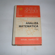 Analiza Matematica Aplicatii Vol.1 - Catalin-petru Nicolescu ,552285