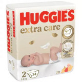 Cumpara ieftin Scutece de schimb Extra Care, Nr. 2, 3-6 kg, 24 bucati, Huggies