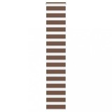 vidaXL Jaluzea tip zebra maro lățime țesătură 35,9 cm poliester