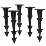 Set 100 cuie plastic fixare folii, tip ancora harpon, 120 mm, negru Household NewTrend