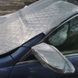 Parasolar Auto cu Acoperire pentru Oglinzi, Argintiu, 145x99 cm, CMCLASS