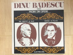 dinu badescu tenor pagini din opere disc vinyl lp muzica clasica opera culta ECE 01704 NM