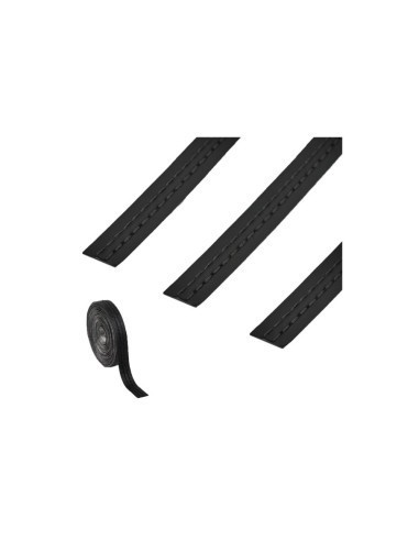 Banda Autoadeziva Imitatie Piele, Diverse Cusaturi, 2m Negru