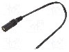 Cablu alimentare DC, cabluri, DC 5,5/2,5 soclu, negru, 0,25m, MFG - DC2400.0025E