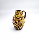 vaza vintage din ceramica SCHEURICH Germania _ Fat Lava 16 cm mid century