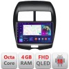 Navigatie Mistubishi ASX B-026 Android Ecran QLED octa core 4+64 carplay android auto KIT-026+EDT-E310V3 CarStore Technology