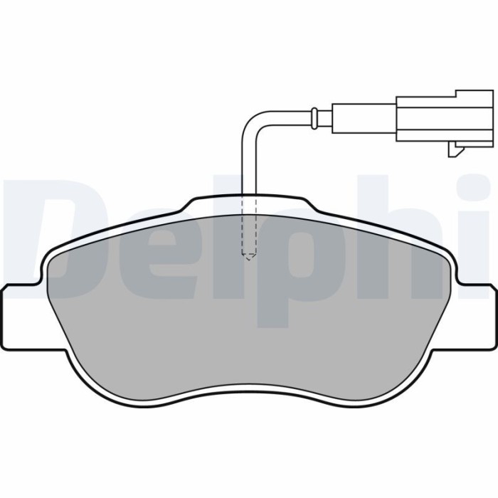 DELPHI LP2014 set placute frana,frana disc
