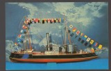 CPIB 25170 CARTE POSTALA - MUZEUL MARINEI ROMANE. NAVA DE RAZBOI "FULGERUL", CANONIERA DE FLUVIU SI DE MARE, 1873, MACHETA, NECIRCULATA