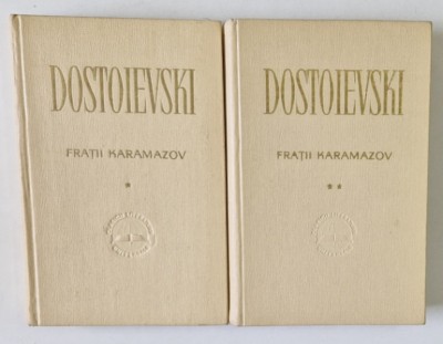 FRATII KARAMAZOV , VOLUMELE I - II de F. M. DOSTOIEVSKI , 1965 *EDITIE CARTONATA foto